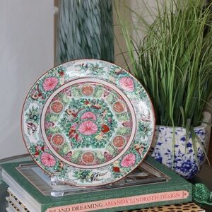 Vintage Rose Medallion Plate-10”